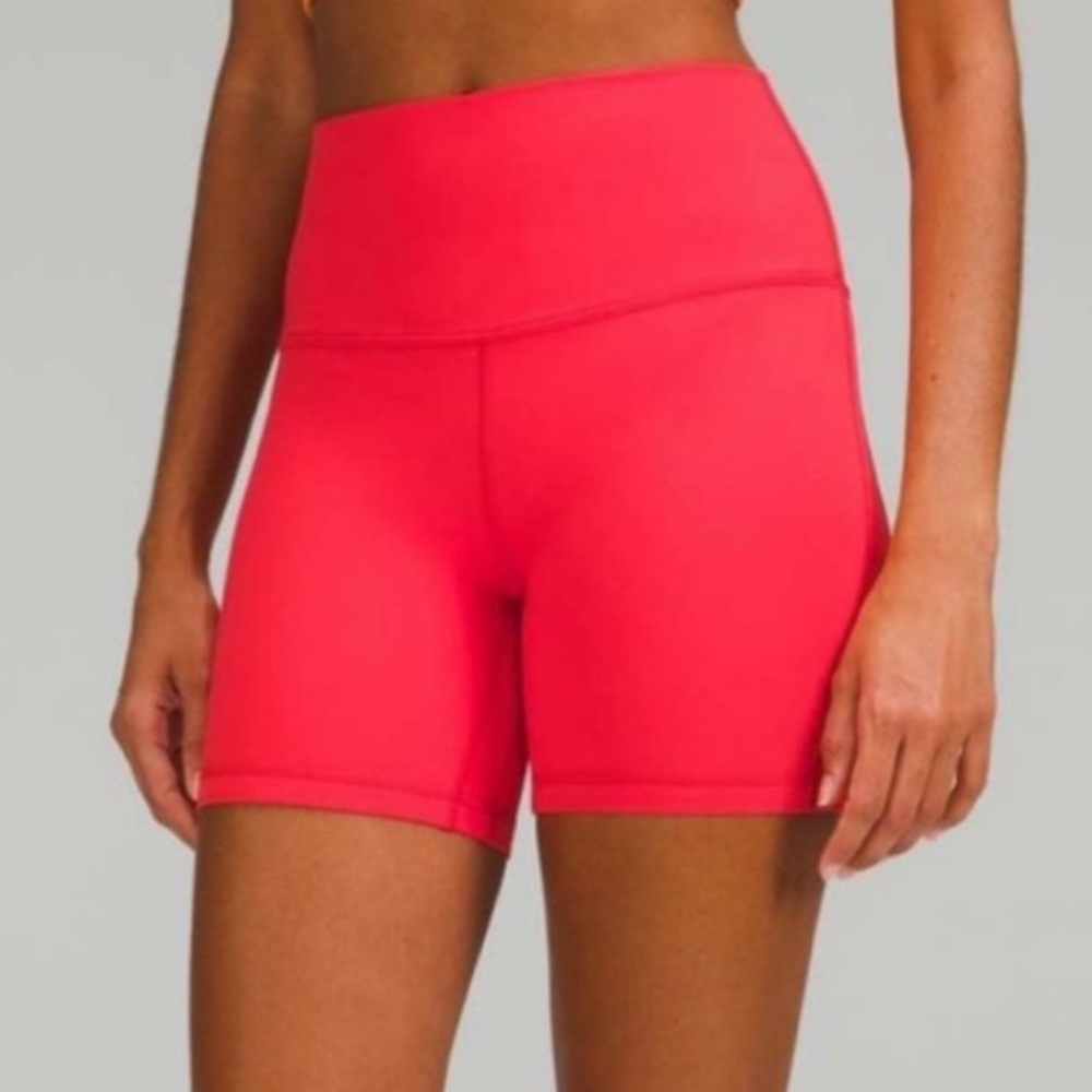 lululemon athletica Vibrant Red Bike Shorts